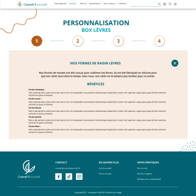 Personnalisation - Info - Maquette